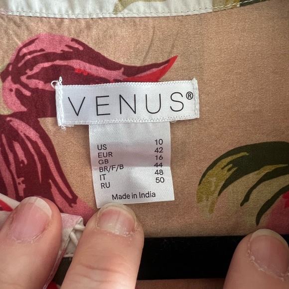 Venus sleeveless floral dress - Size 10 - Picture 4 of 4